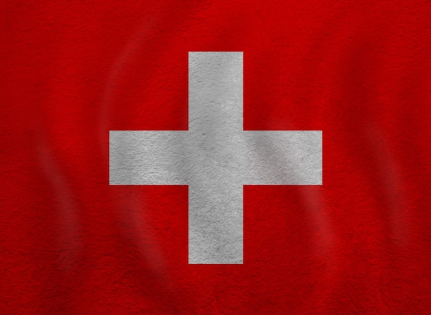 El fondo de la bandera suiza