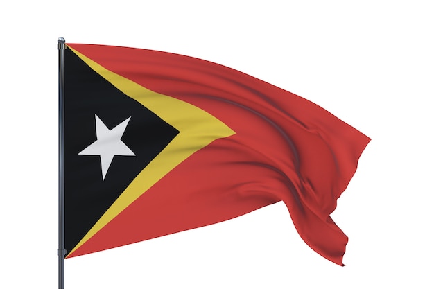 Fondo con bandera de timor oriental