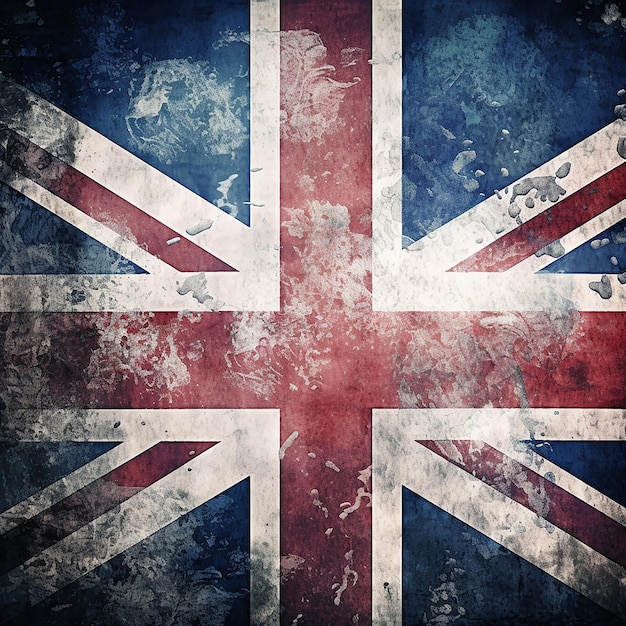 Fondo de bandera Union Jack de grunge