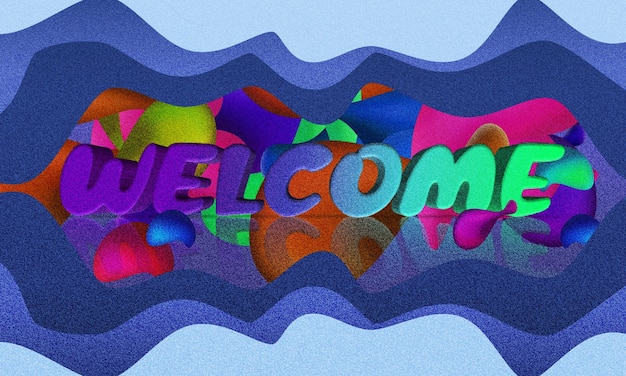 Fondo de banner degradado de bienvenida