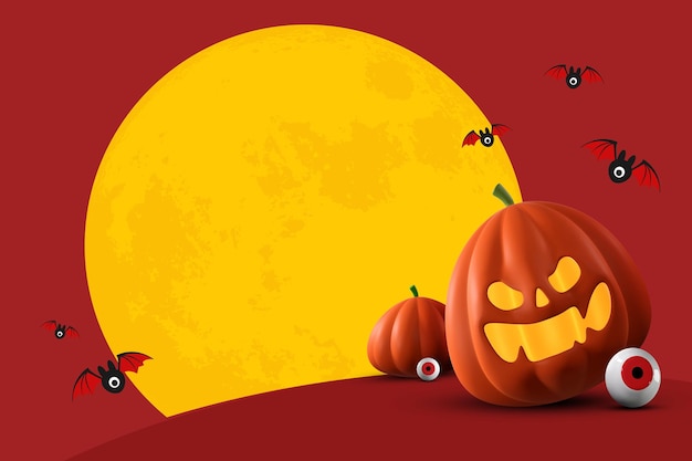 Fondo de banner de feliz día de halloween