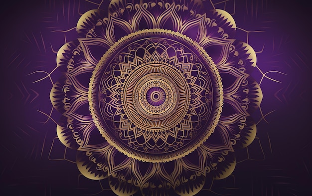 fondo de banner de mandala con espacio de copia