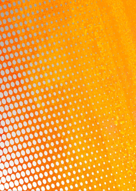 Fondo de banner vertical de patrón de punto degradado naranja