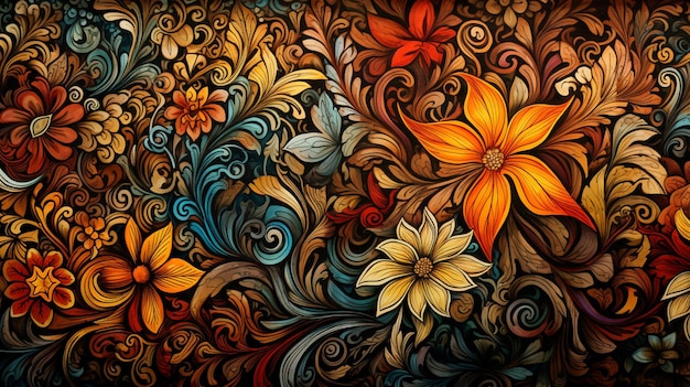 El fondo del batik indonesio