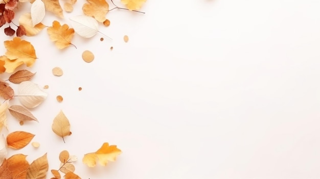 Fondo beige minimalista otoño