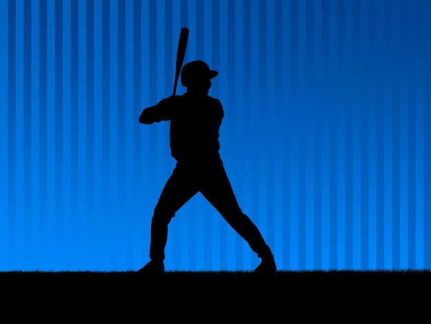 Fondo de béisbol azul