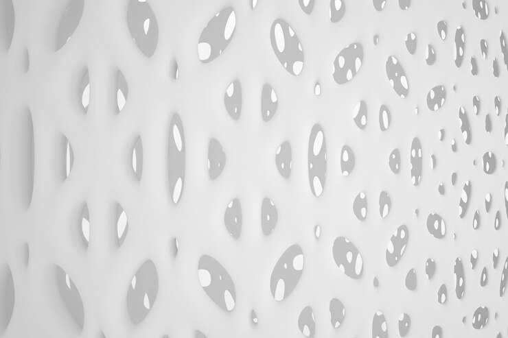 Foto fondo biomórfico 3d blanco