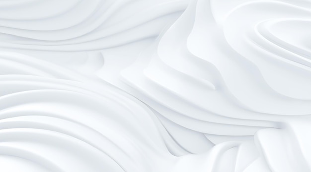 Fondo blanco en 3D abstracto