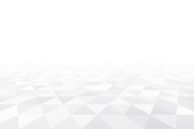 Fondo blanco abstracto con formas triangulares Fondo de perspectiva triangular Vector