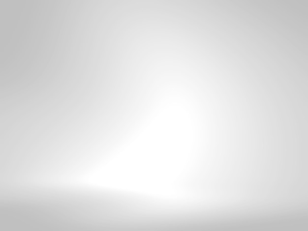 Fondo blanco abstracto con gradiente suave utilizado para plantillas de diseño web sala de estudio de productos