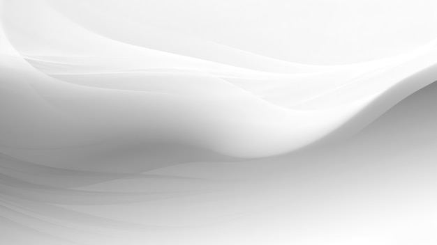 Fondo blanco abstracto con líneas onduladas lisas
