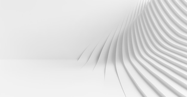 Fondo blanco claro en 3D