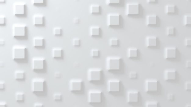 Fondo blanco convexo hecho de geometría antialiased Abstracción con geometría 3D rendering