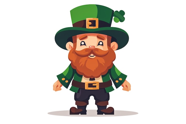 El fondo blanco de los dibujos animados de St. Patrick