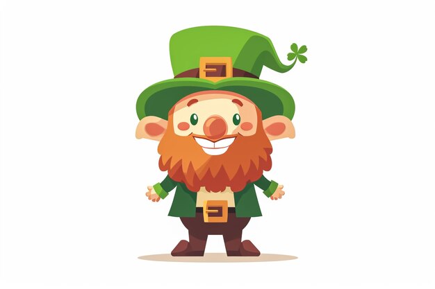 El fondo blanco de los dibujos animados de St. Patrick