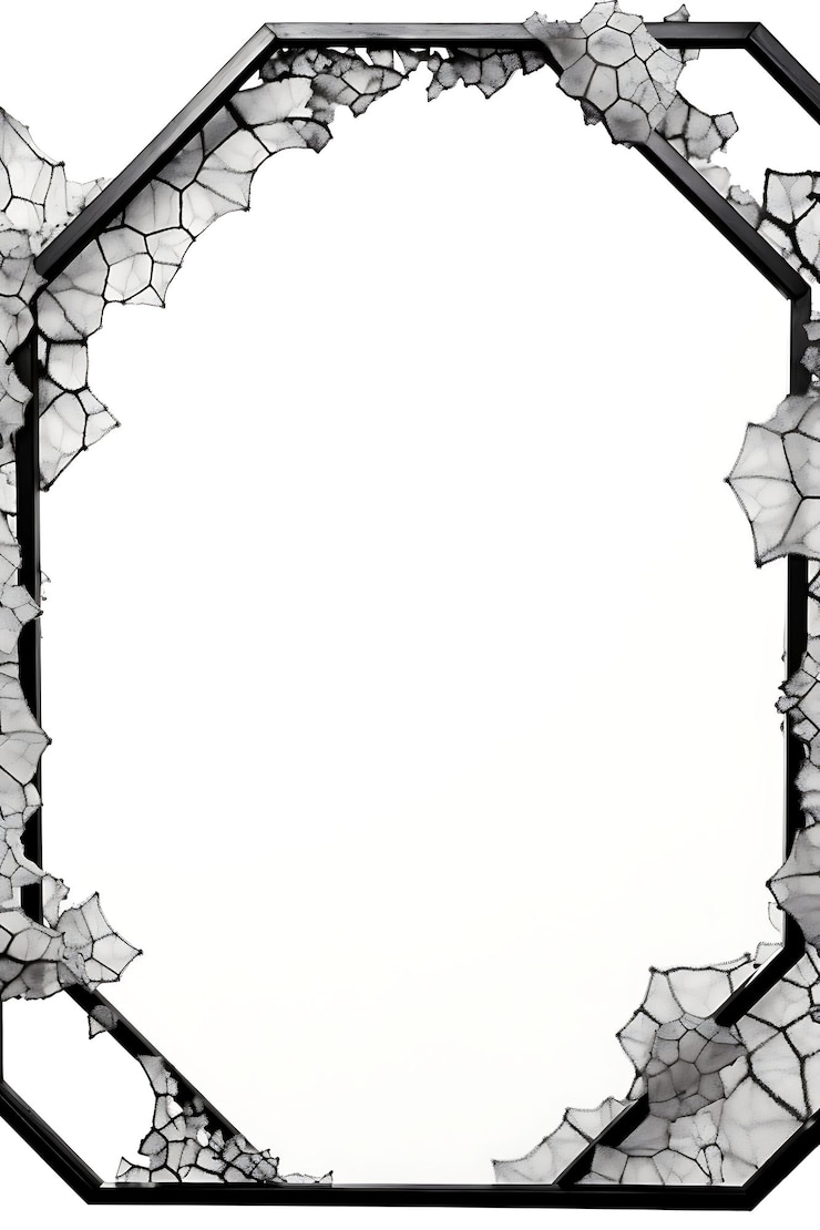 Foto un fondo blanco con una imagen de una pared agrietada y agrietada