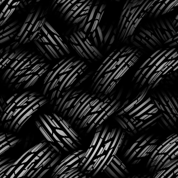 Foto un fondo blanco y negro con un patrón de bolas y la palabra 