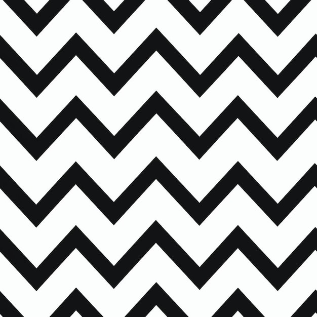 Un fondo blanco y negro con un patrón de zigzag negro.