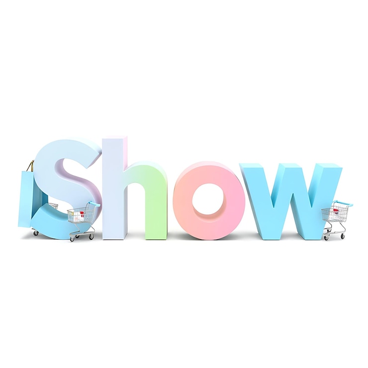 Foto un fondo blanco con la palabra show en él