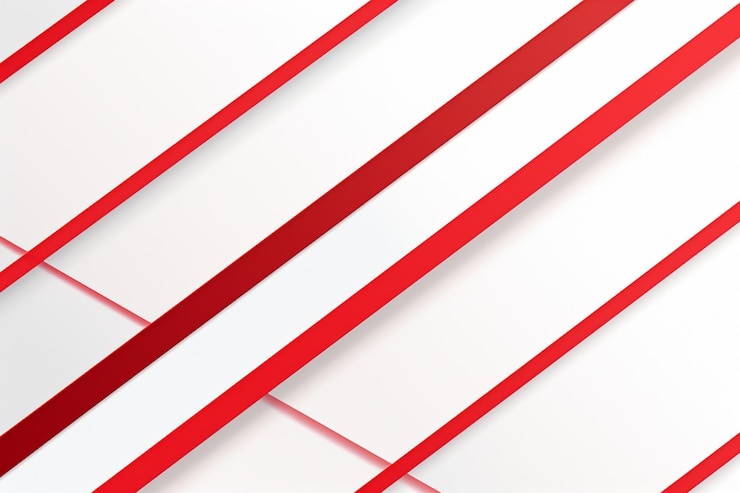 Foto fondo blanco vectorial con líneas diagonales rojas