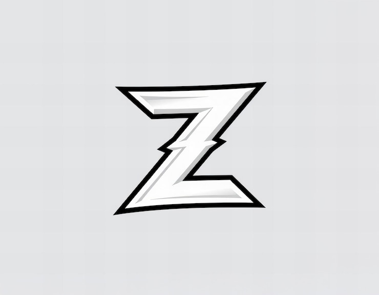 Foto un fondo blanco con una z en él