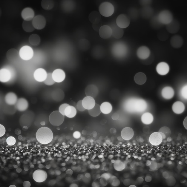 Fondo bokeh abstracto en blanco y negro