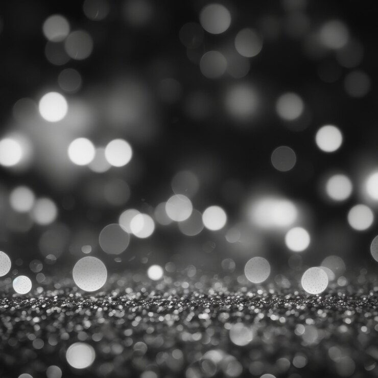 Fondo bokeh abstracto en blanco y negro