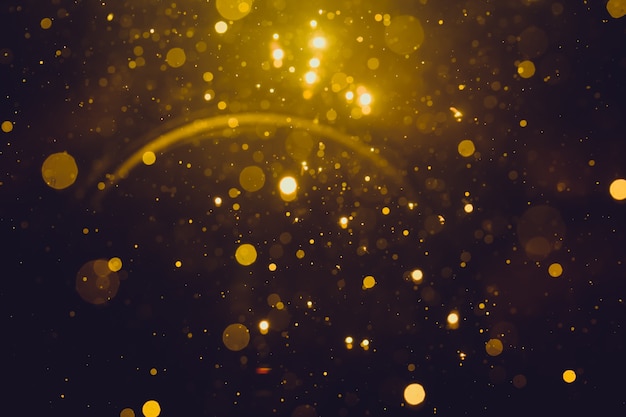 Fondo bokeh abstracto dorado