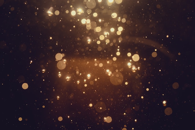 Fondo bokeh abstracto dorado
