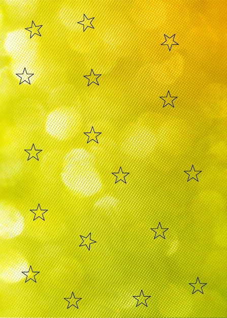 Fondo bokeh amarillo para celebraciones de fiestas estacionales y varios trabajos de diseño