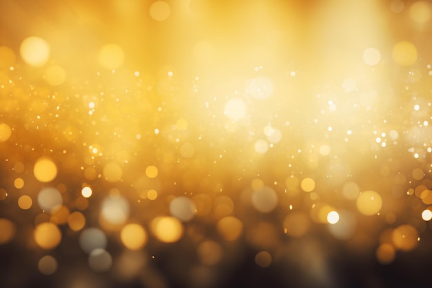 Fondo de Bokeh amarillo Papel de pared de Bokeh Amarillo Fondo de Bokeh Ligero Fundo de Bokeh Fondo de borrón Fondo de bokeh amarillo dorado Fondo de efecto Bokeh AI Generativo