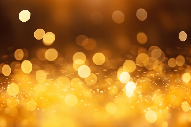 Fondo de Bokeh amarillo Papel de pared de Bokeh Amarillo Fondo de Bokeh Ligero Fundo de Bokeh Fondo de borrón Fondo de bokeh amarillo dorado Fondo de efecto Bokeh AI Generativo