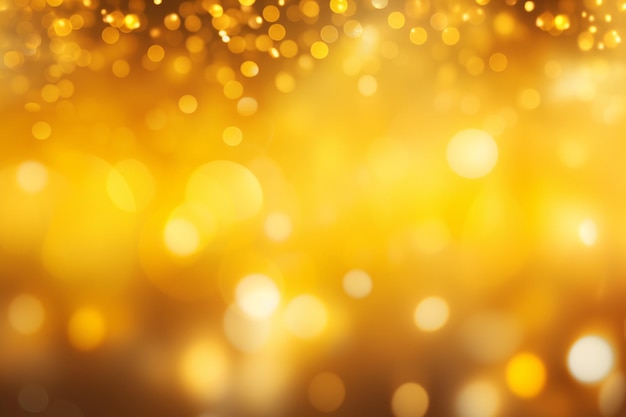 Fondo de Bokeh amarillo Papel de pared de Bokeh Amarillo Fondo de Bokeh Ligero Fundo de Bokeh Fondo de borrón Fondo de bokeh amarillo dorado Fondo de efecto Bokeh AI Generativo