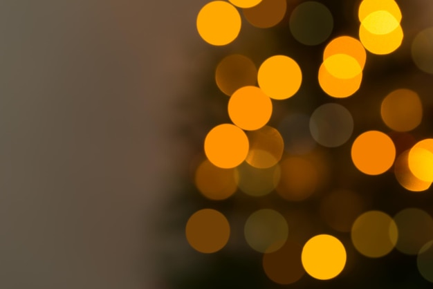 Fondo bokeh del árbol de Navidad