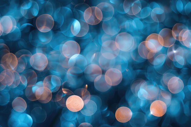 Fondo de bokeh azul abstracto