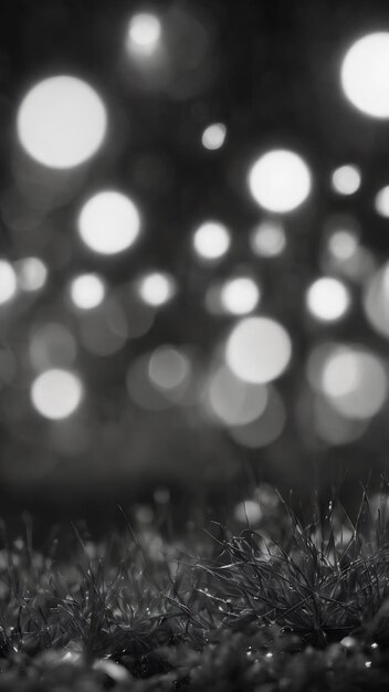 Fondo de bokeh en blanco y negro