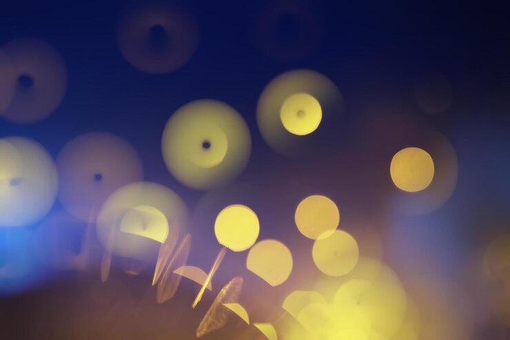 Foto fondo de bokeh borroso círculos de bokeh abstractos en el fondo para superposición de capa