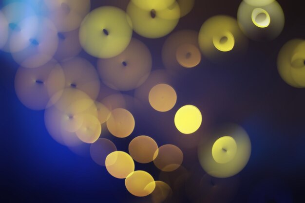 Fondo de bokeh borroso Círculos de bokeh abstractos en el fondo para superposición de capa