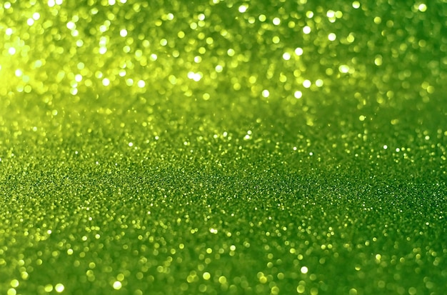 Fondo de bokeh brillo verde brillante