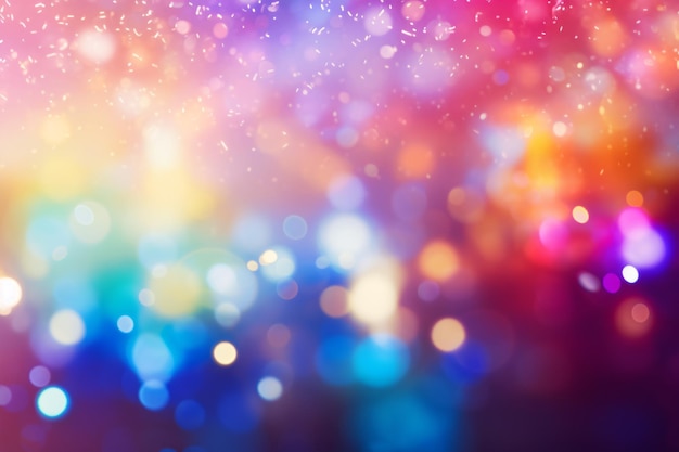 El fondo de Bokeh colorido del arco iris El papel de pared del Bokeh del arcoiris El fondo de luz del Bokeh multicolor El fondo del Bokeh de luz El fondo borroso El fondo de la IA generativa