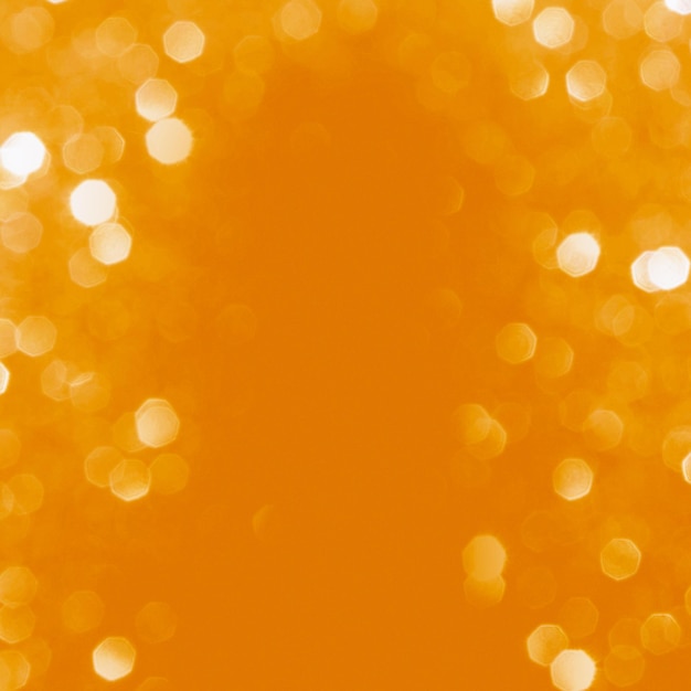 Fondo de bokeh desenfocado cuadrado de color naranja