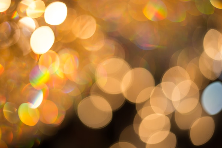 Foto fondo de bokeh dorado