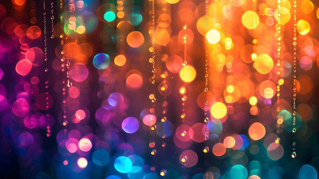 Foto el fondo bokeh es colorido y vibrante