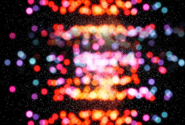 Fondo de bokeh de estrellas de espacio colorido hd