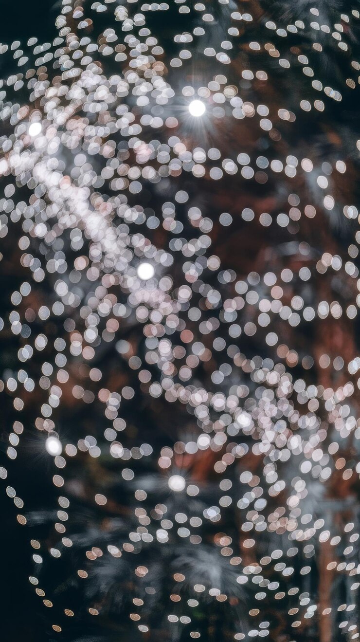 Foto fondo de bokeh plateado claro desenfocado