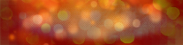 Foto fondo bokeh rojo para carteles de banner, saludos de aniversario de la fiesta y varios trabajos de diseño