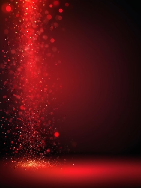 Fondo de bokeh rojo para la celebración del evento del cartel de banner