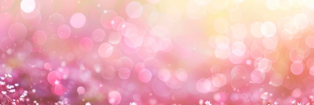 Fondo en bokeh rosado pastel limpio