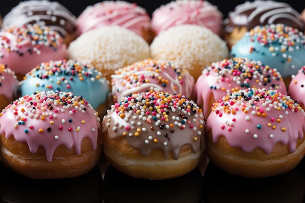 Fondo de bolas de azúcar de pastelería