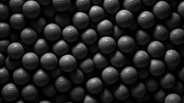 Foto fondo con bolas de golf en color carbón